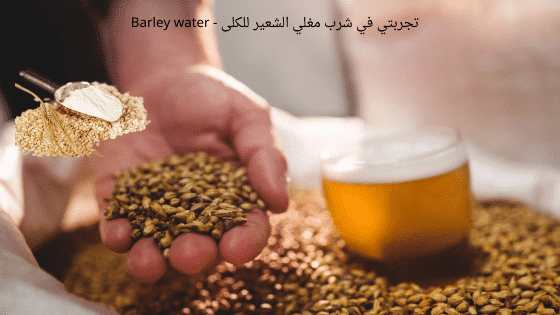 تجربتي في شرب مغلي الشعير للكلى - Barley water