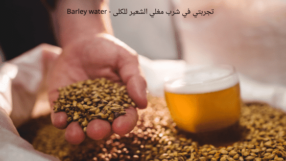 تجربتي في شرب مغلي الشعير للكلى - Barley water